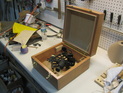 wood knife display